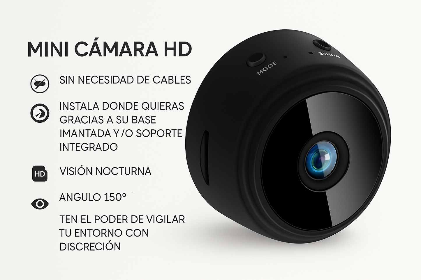 Mini Cámara de Seguridad HD