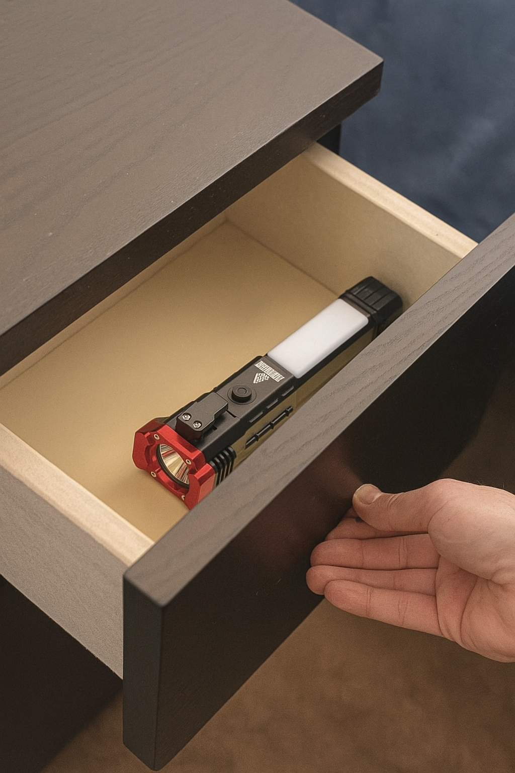 Martillo Linterna LED Táctica 4 en 1