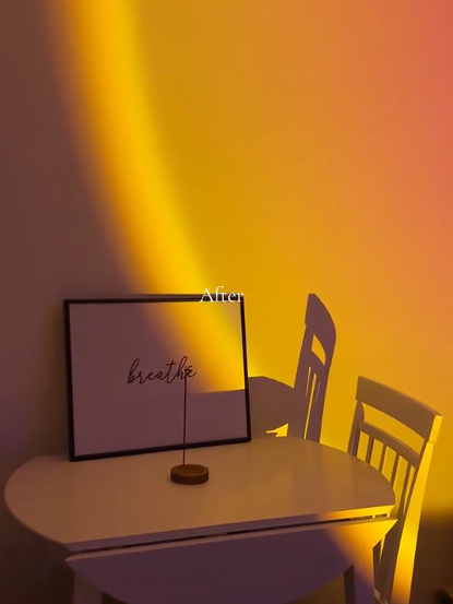 LAMPARA EFECTO LUZ ATARDECER